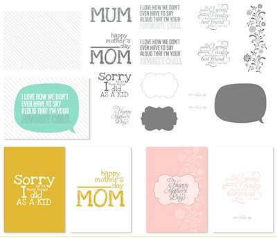 #133476 MDS For Mom Greeting Card Kit