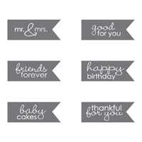 #129714 Banner Greetings Clear Mount Hostess Stamp Set