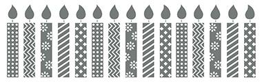 #134921 MDS Birthday Candles Stamp Brush Set