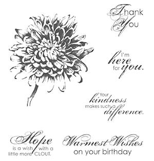 #131961 Bloomin' With Kindness Wood Mount Stamp Set