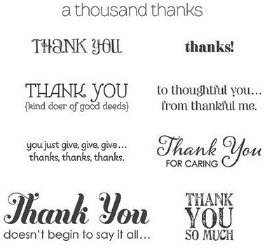 129690 Lots of Thanks Clear Mount Stamp Set