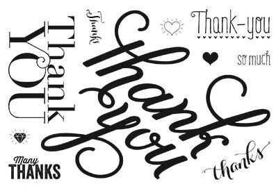 Another Thank You Photopolymer Stamp Set at WildWestPaperArts.com