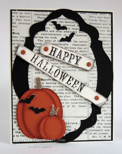 Happy  Batty Halloween by Rae Harper at WildWestPaperArts.com