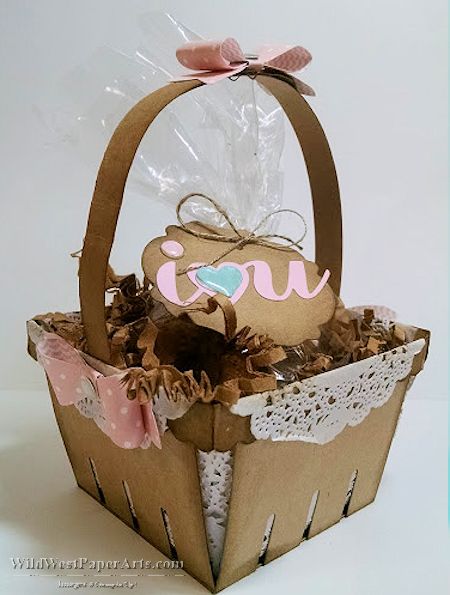A Sweet Valentine Basket  at WildWestPaperArts.com