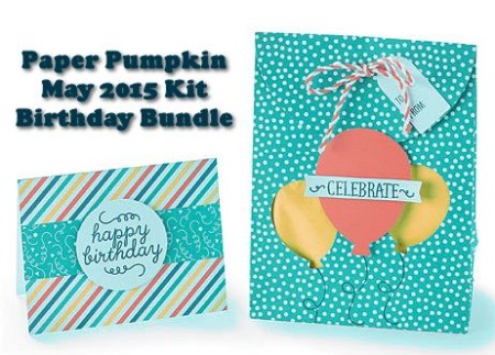Happy Birthday Pumpkin - 2015 May Paper Pumpkin it Birthday Bundle at WildWestPaperArts.com
