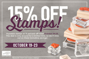 Last Chance Today 15% off Stamps Promotion at WildWestPaperArts.com