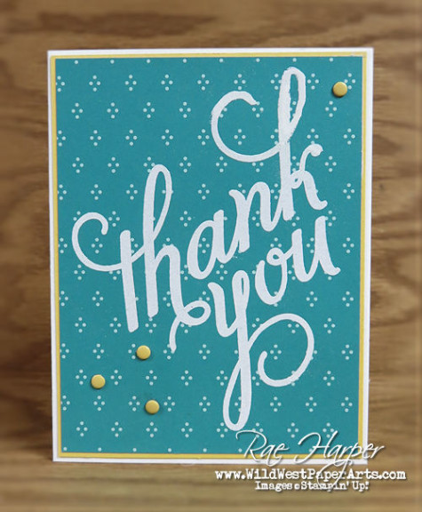 Another Thank You Challenge Day 3 at WildWestPaperArts.com