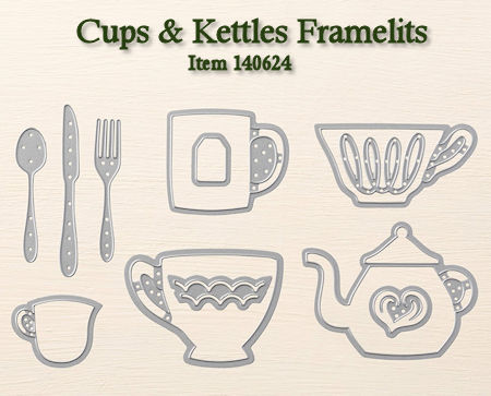 Cups & Kettles Item 140624 at WildWestPaperArts.com
