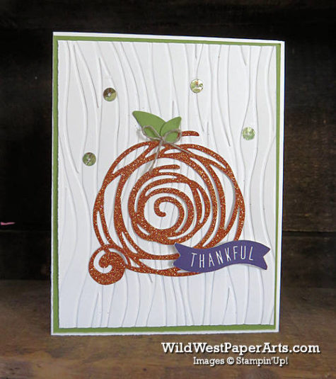 Pumpkin Swirls for Pals Blog Hop at WildWestPaperArts.com