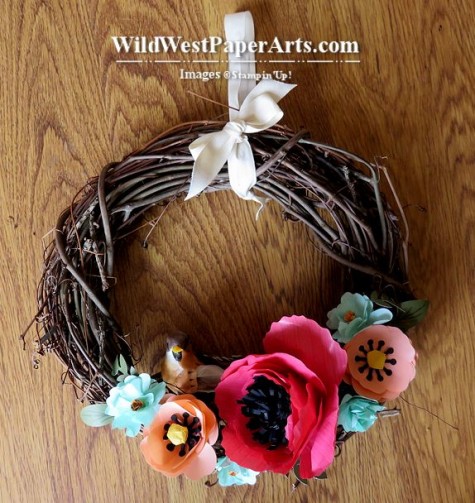 Celebrate pring Wreath at WildWestPaperArts.com