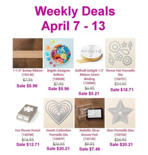 Weekly Deals 4-7-2015 at WildWestPaperArts.com