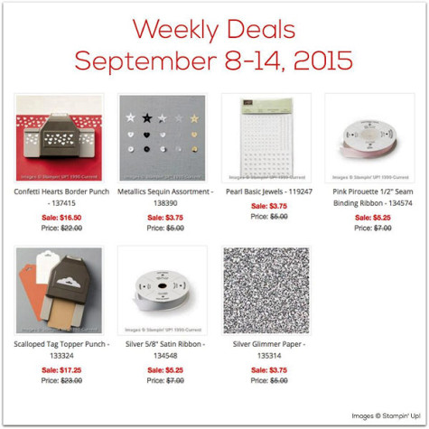 Weekly Deals Sept 8-14 2015 at WildWestPaperArts.com