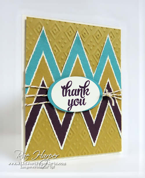 Bohemian Style Thank you at WildWestPaperArts.com