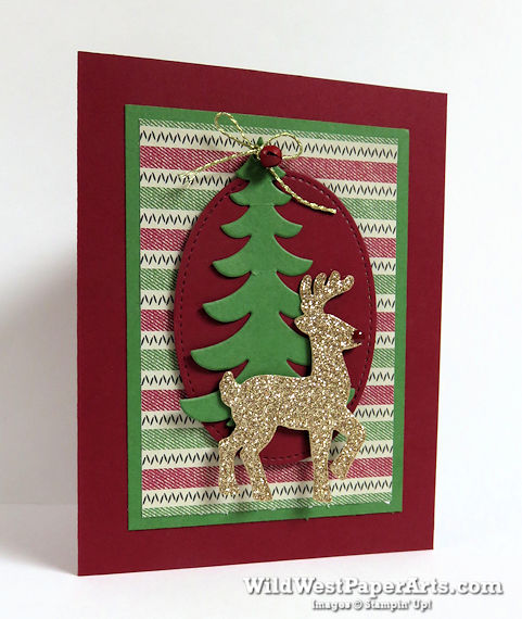 Stitched Shapes and Reindeer at WildWestPaperArts.com