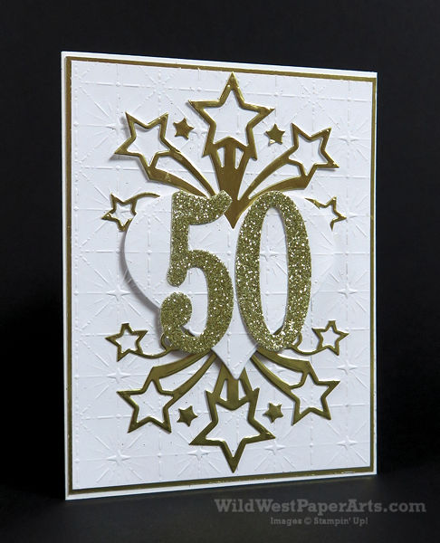 Fifty Shining Years for December at WildWestPaperArts.com