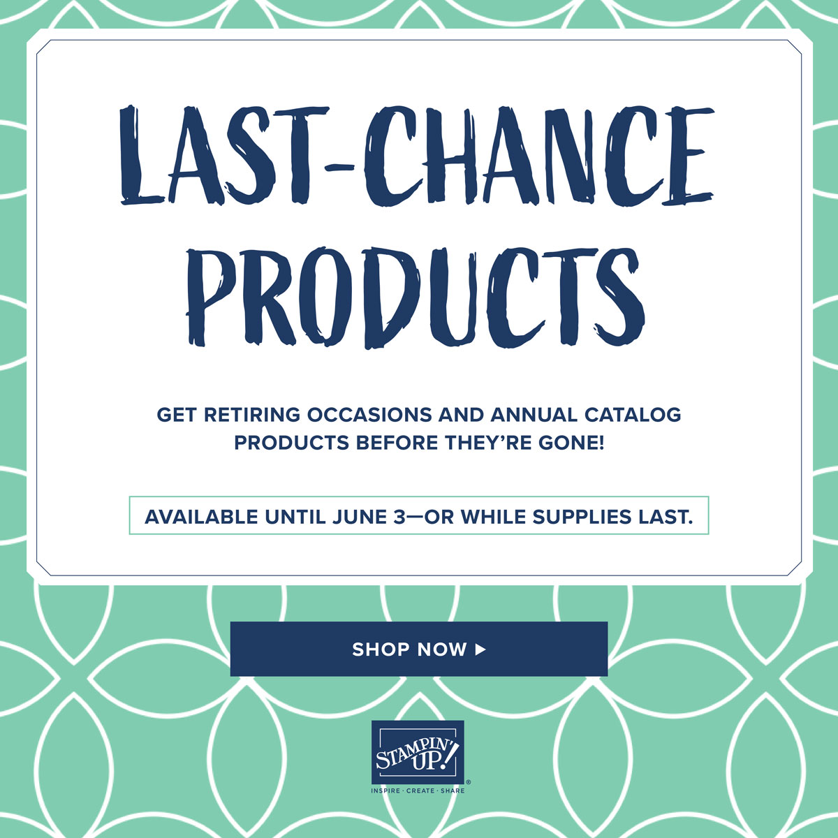 Stampin' Up! Last Chance Products at Wild West Paper Arts