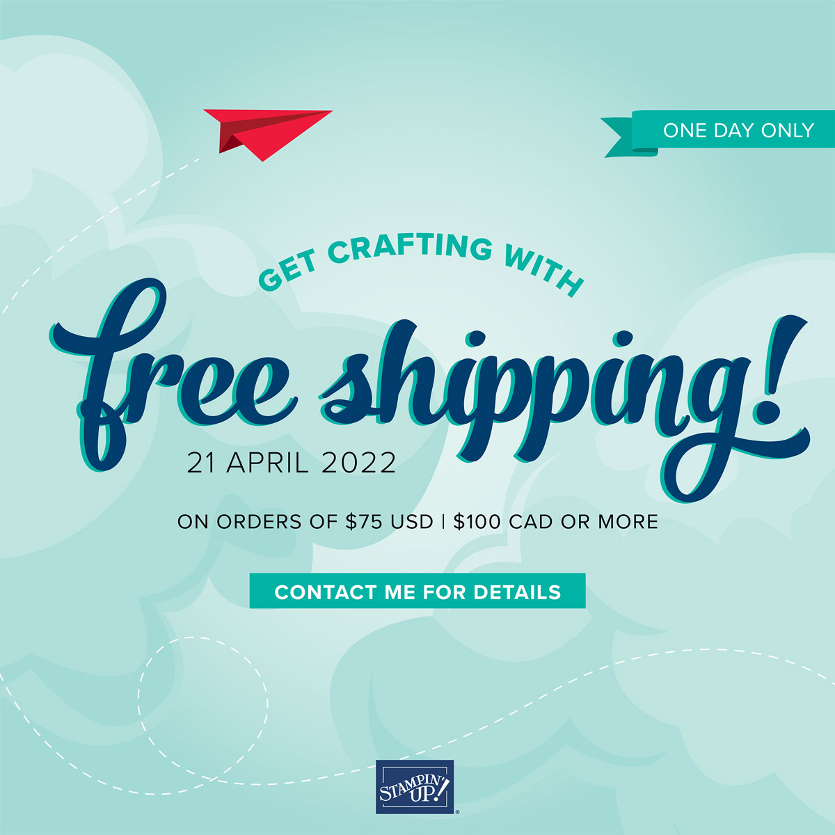 Stampin Up Free Shipping at Wild West Paper Arts