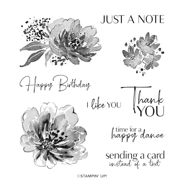 Flowing Flowers Stamp Set at Wild West Paper Arts