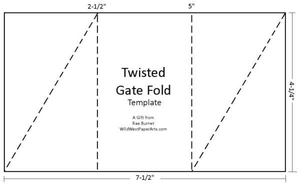 Twisted Gatefold Template from Wild West Paper Arts