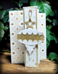 Handcrafted Gold Accordion Fold at WildWestPaperArts