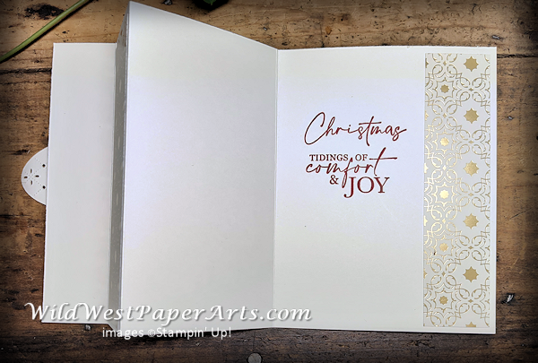 Handcrafted Gold Accordion Fold at WildWestPaperArts