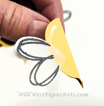 Step 3 3d Bee at Wild West Paper Arts