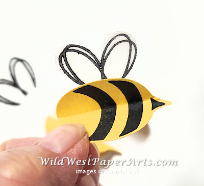 Step 4 3d Bee at Wild West Paper Arts