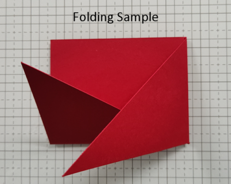 Diagonal Double Folding Sample at WildWestPaperArts.com