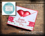 Double Diagonal Valentine for Creative Creases Challenge #74 at WildWestPaperArts.com