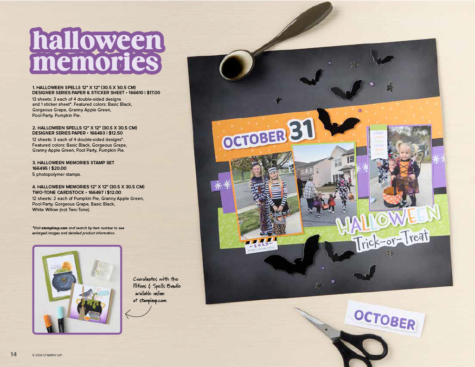 Stampin' Up! Halloween Memories Scrapbook Workshop at WildWestPaperArts.com