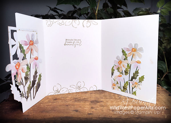 Painted Petals Brochure Fold at WildWestPaperArts.com