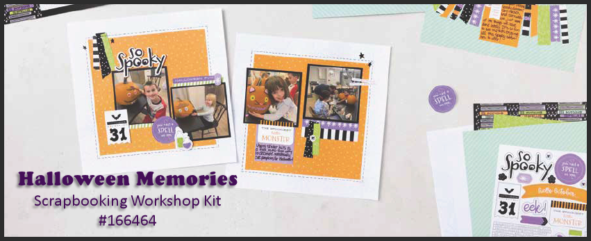 Stampin' Up! Halloween Memories Scrapbook Workshop at WildWestPaperArts.com