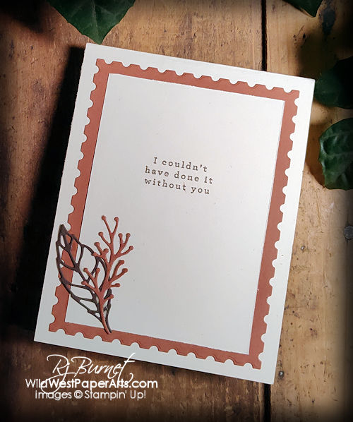 Pals Blog Hop: Orange theory at WildWestPaperArts.com