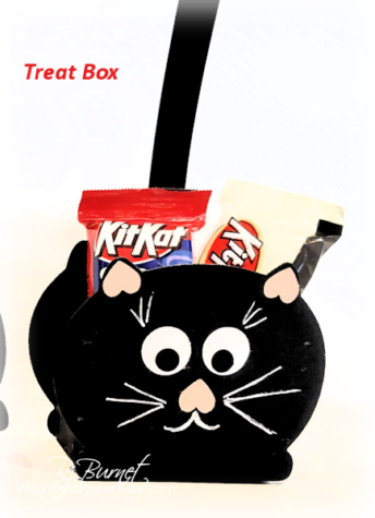 Treat Box Cauldron Cat at WildWestPaperArts.com