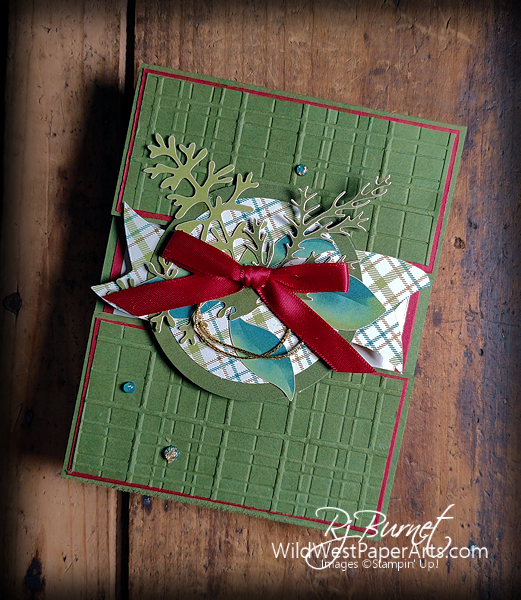 Fun Fold Blog Hop: Christmas Plaid at WildWestPaperArts.com