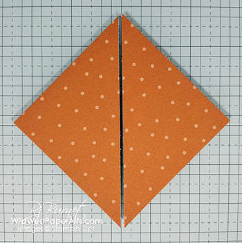 Cut each Pattern Paper Square in half diagonally