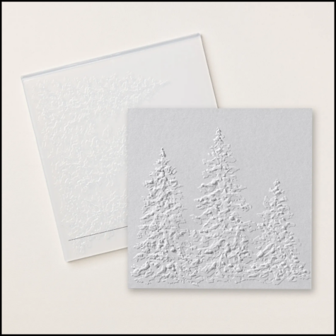 Painted Trees 3D Embossing Folder at WildWestPaperArts.com