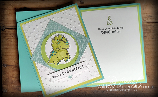 Pals Blog Hop: Darling Dinos are DinoMite! at WildWestPaperArts.com