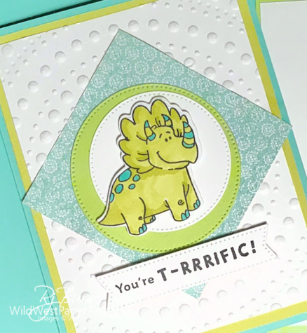 Pals Blog Hop: Darling Dinos are DinoMite! at WildWestPaperArts.com