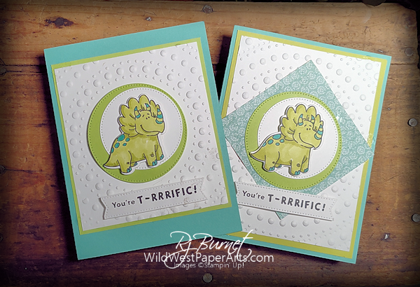 Pals Blog Hop: Darling Dinos are DinoMite! at WildWestPaperArts.com