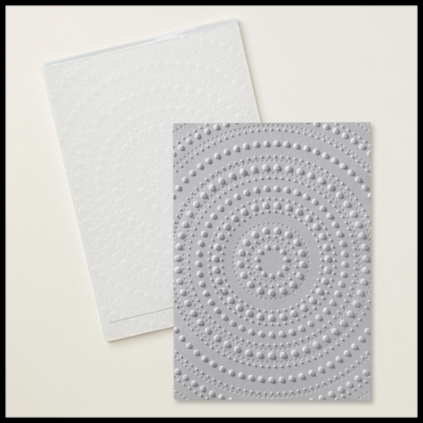 Dotted Circles 3D Embossing Folder at WildWestPaperArts.com