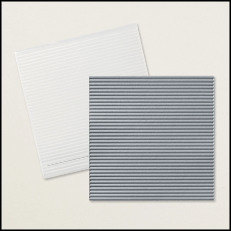 Corrugated 3D Embossing Folder at WildWestPaperArts.com