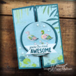 Lilly Pond Shutter Card at WildWestPaperArts.com
