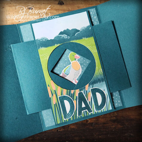 Lilly Pond Shutter Card Inside 
