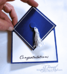 Grad Cap Spring Card at WildWestPaperArts.com