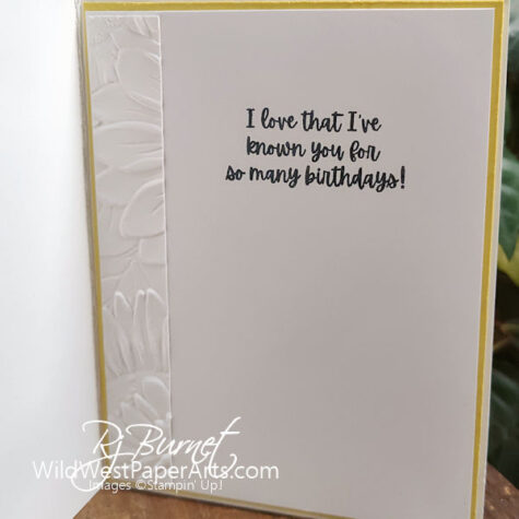 Sunflower Birthdays at WildWestPaperArts.com