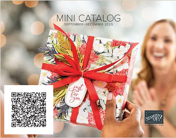 Stampin' Up! 2025 Holiday Mini Cover with QR Code at WildWestPaperArts.com