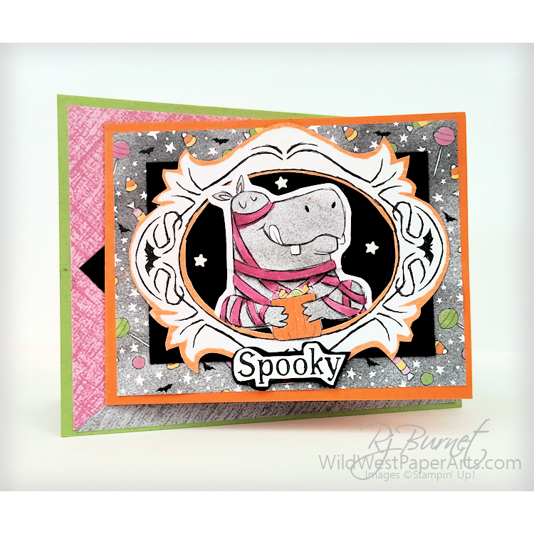Creative Creases Challenge #107: Spooky Hippo at WildWestPaperArts.com