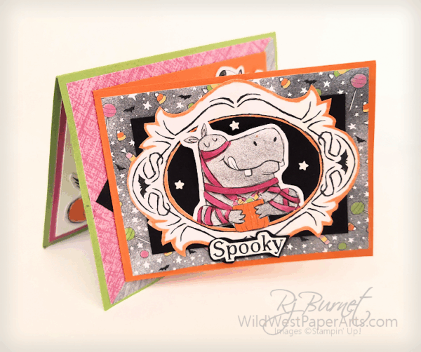 Creative Creases Challenge #107: Spooky Hippo at WildWestPaperArts.com