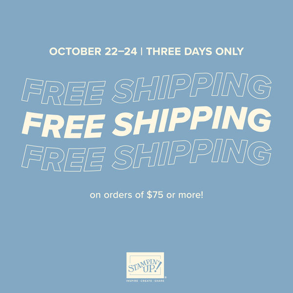 Free Shipping on Stampin' Up! orders at WildWestPaperArts.com